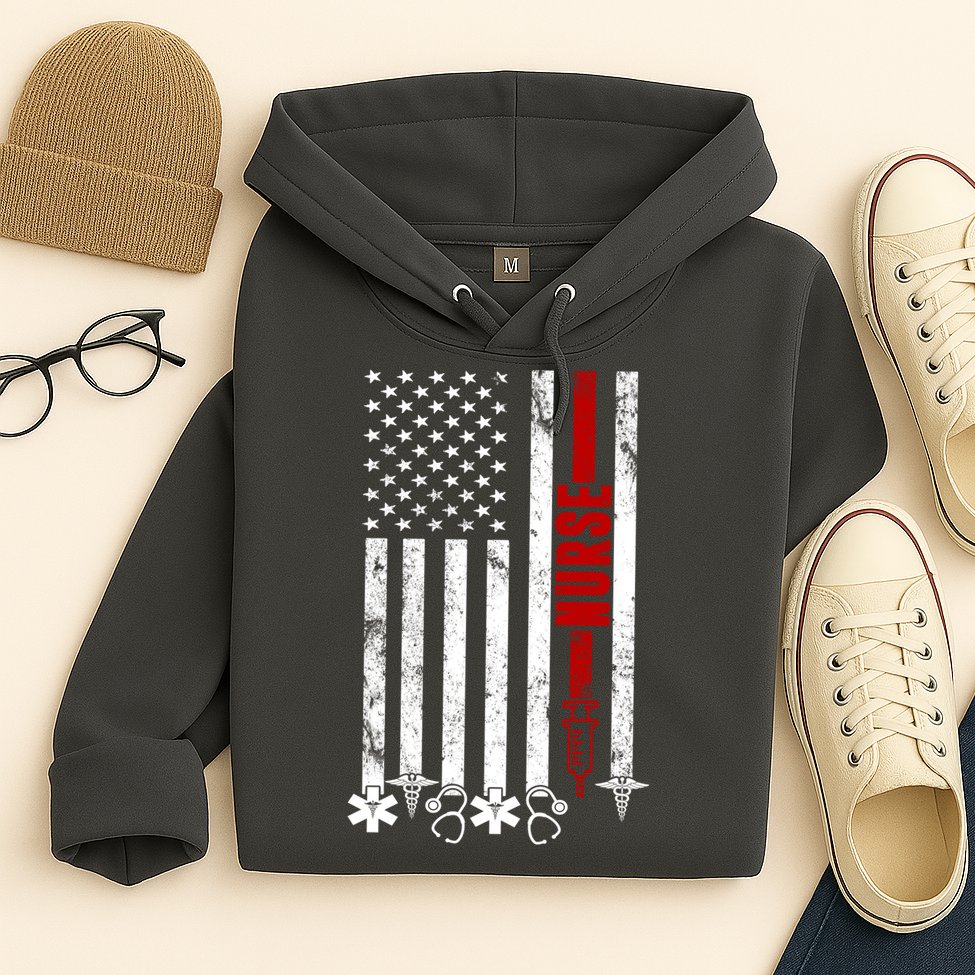 American Nurse Flag RN Nurse Hoodie