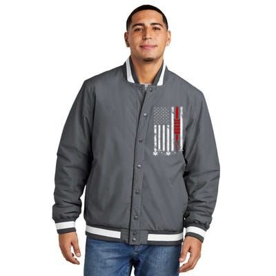 American Nurse Flag RN Nurse Insulated Varsity Jacket