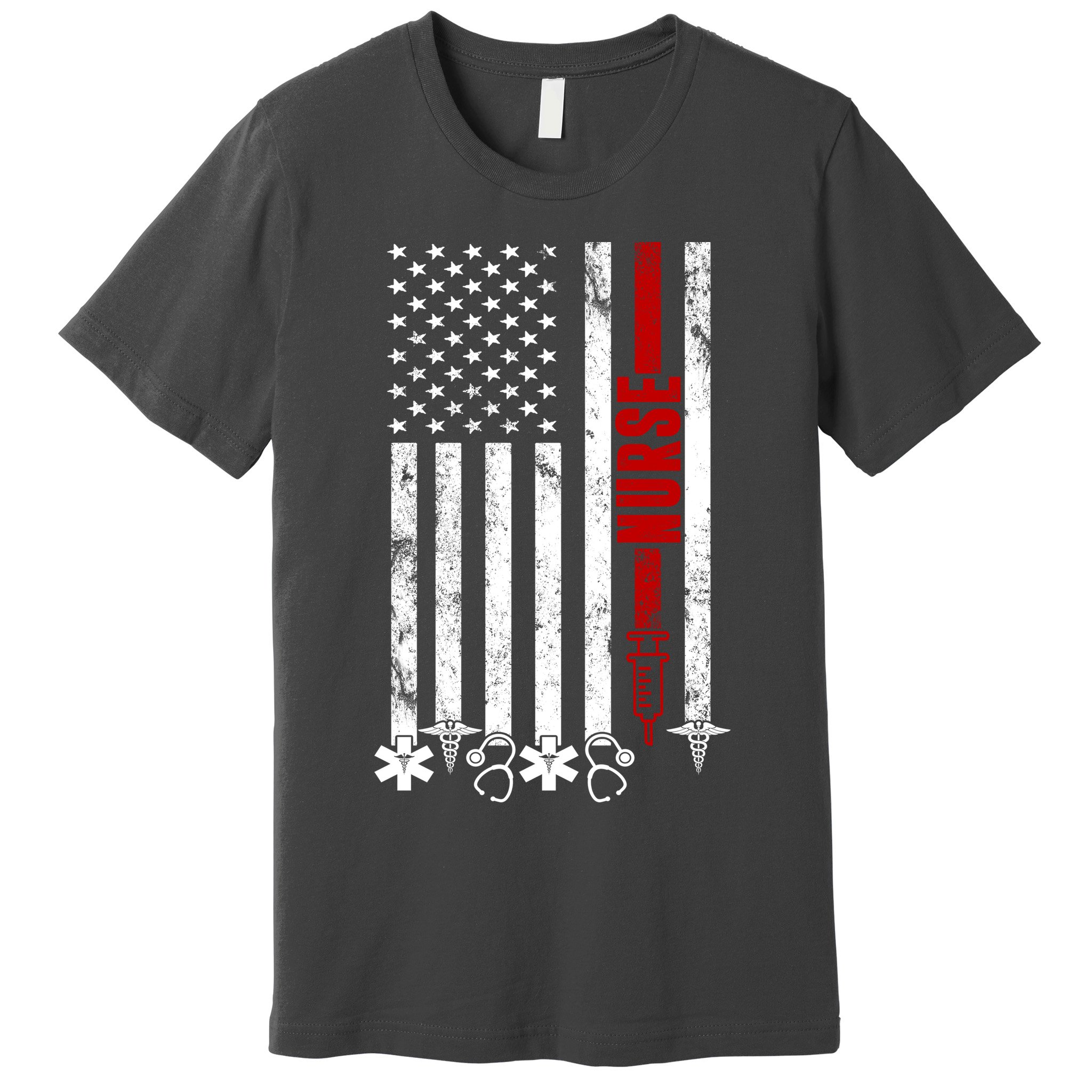 American Nurse Flag RN Nurse Premium T-Shirt