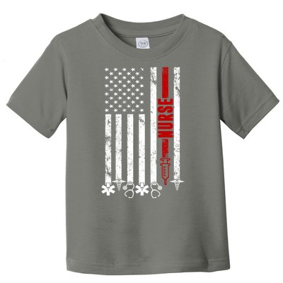 American Nurse Flag RN Nurse Toddler T-Shirt