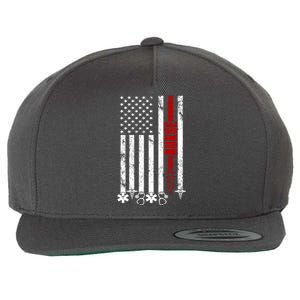 American Nurse Flag RN Nurse Wool Snapback Cap