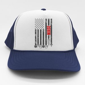 American Nurse Flag RN Nurse Trucker Hat