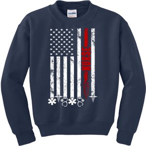 American Nurse Flag RN Nurse Kids Sweatshirt