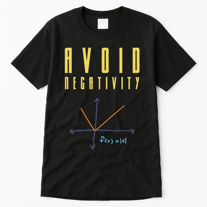 Avoid Negativity Funny Cool Mathematician Geek Gift Tall T-Shirt