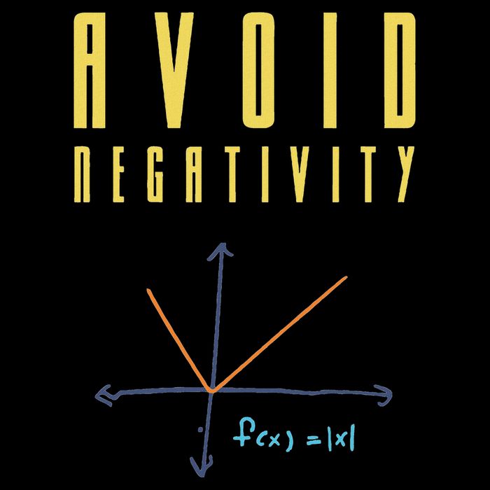 Avoid Negativity Funny Cool Mathematician Geek Gift Tall T-Shirt