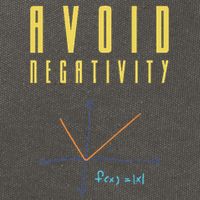 Avoid Negativity Funny Cool Mathematician Geek Gift Cotton Canvas Backpack