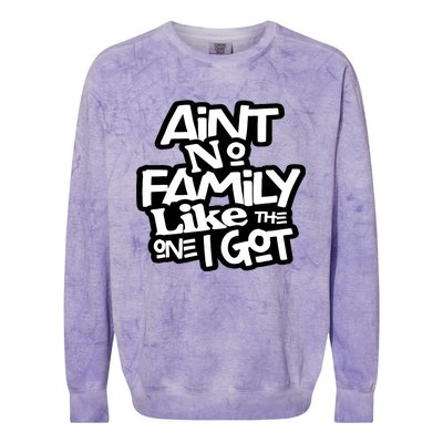 Ain't No Family Like The One I Got For Family Colorblast Crewneck Sweatshirt