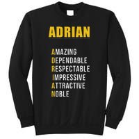 Adrian Name First Letter List Of Describing Words Sweatshirt