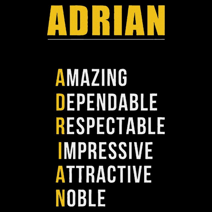 Adrian Name First Letter List Of Describing Words Button