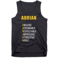 Adrian Name First Letter List Of Describing Words Tank Top