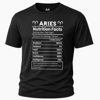 Aries Nutrition Facts Zodiac Sign Performance Shirt