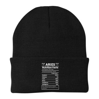 Aries Nutrition Facts Zodiac Sign Beanie