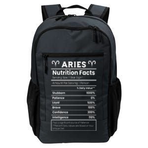 Aries Nutrition Facts Zodiac Sign Daily Commute Backpack