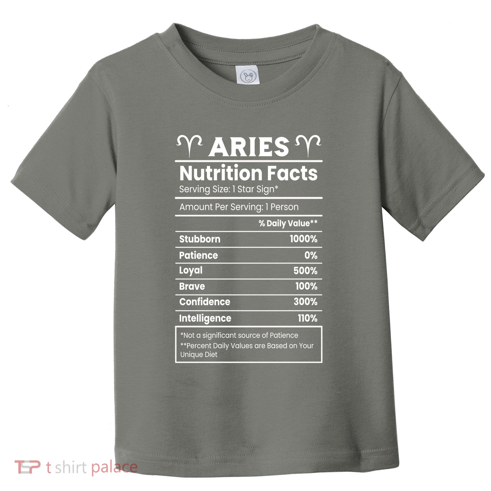 Aries Nutrition Facts Zodiac Sign Toddler T-Shirt