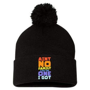 AinT No Family Like The One I Got Family Reunion 2024 Pom Pom 12in Knit Beanie