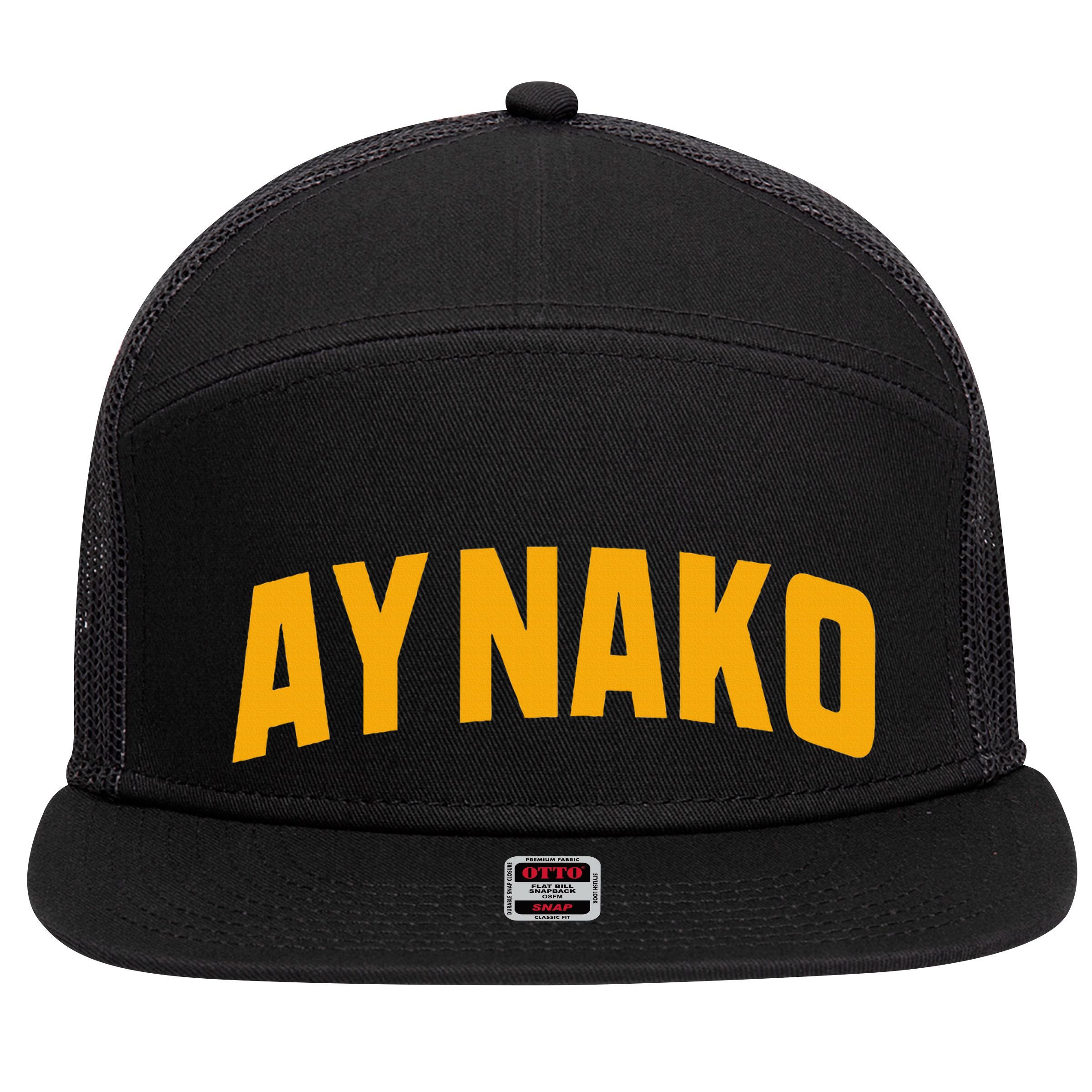 Ay Nako Filipino Funny Philippines Pinoy 7 Panel Mesh Trucker Snapback Hat