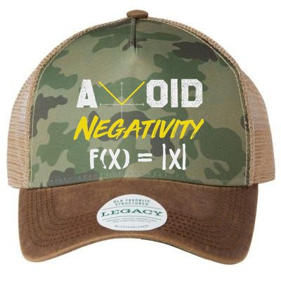 Avoid Negativity Funny Math Pun Equation Legacy Tie Dye Trucker Hat