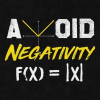 Avoid Negativity Funny Math Pun Equation Ladies PosiCharge Tri-Blend Wicking Tank