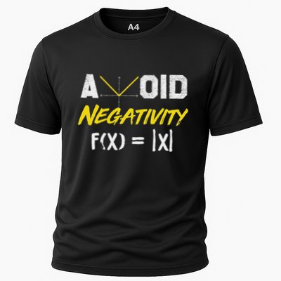 Avoid Negativity Funny Math Pun Equation Performance Shirt