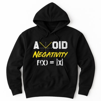 Avoid Negativity Funny Math Pun Equation Hoodie