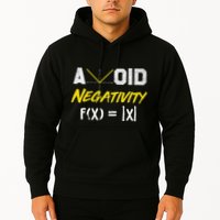 Avoid Negativity Funny Math Pun Equation Hoodie
