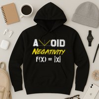 Avoid Negativity Funny Math Pun Equation Hoodie