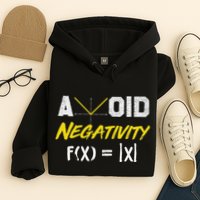 Avoid Negativity Funny Math Pun Equation Hoodie