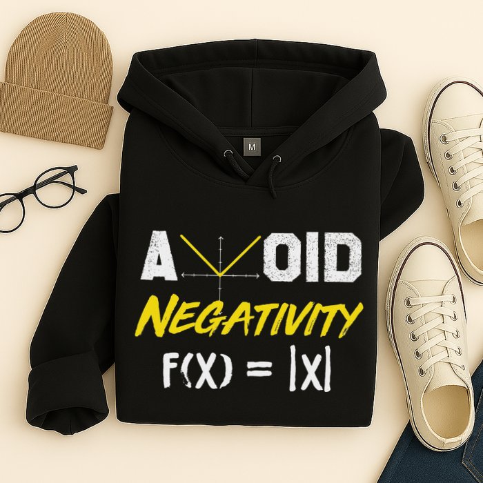 Avoid Negativity Funny Math Pun Equation Hoodie