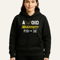 Avoid Negativity Funny Math Pun Equation Hoodie