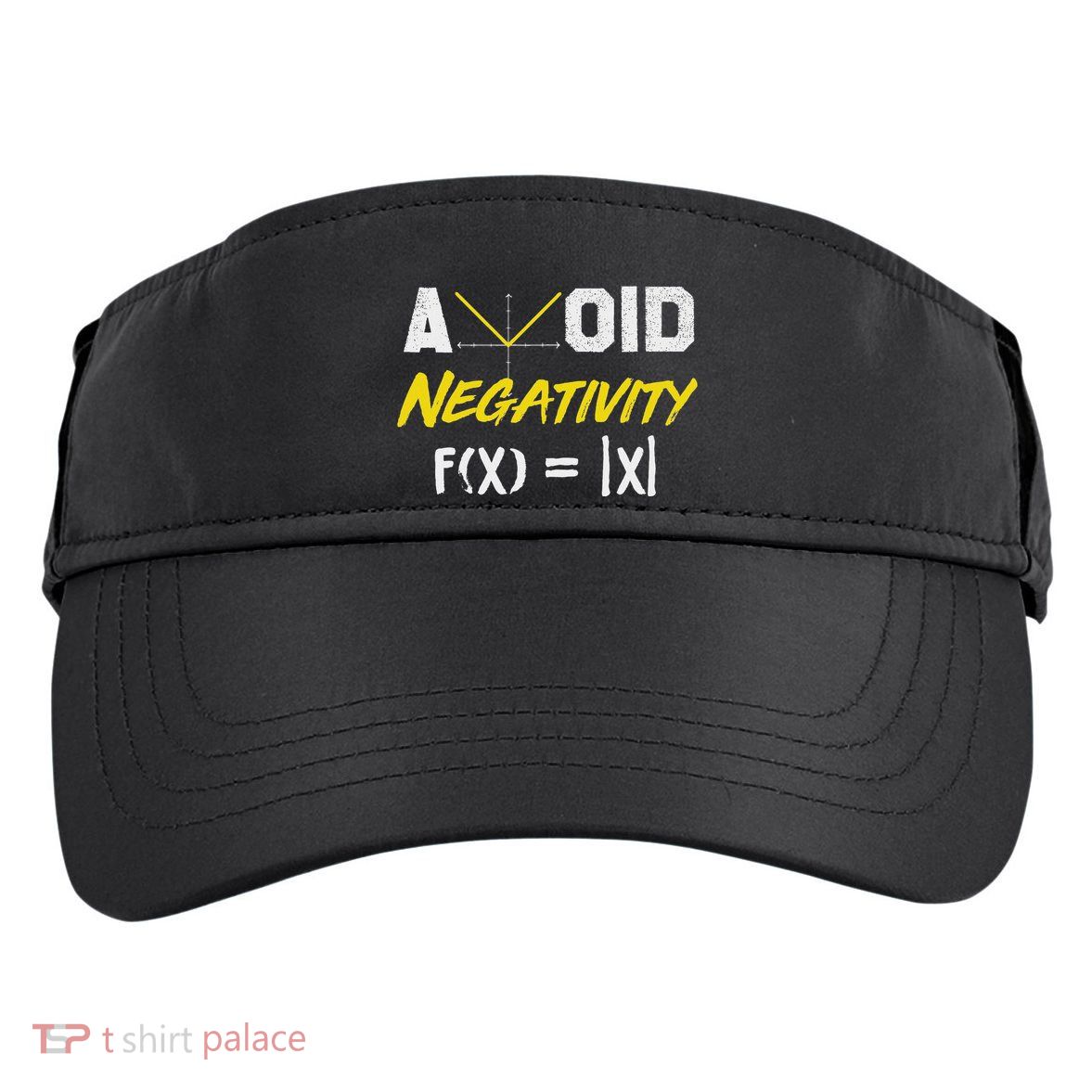 Avoid Negativity Funny Math Pun Equation Adult Drive Performance Visor