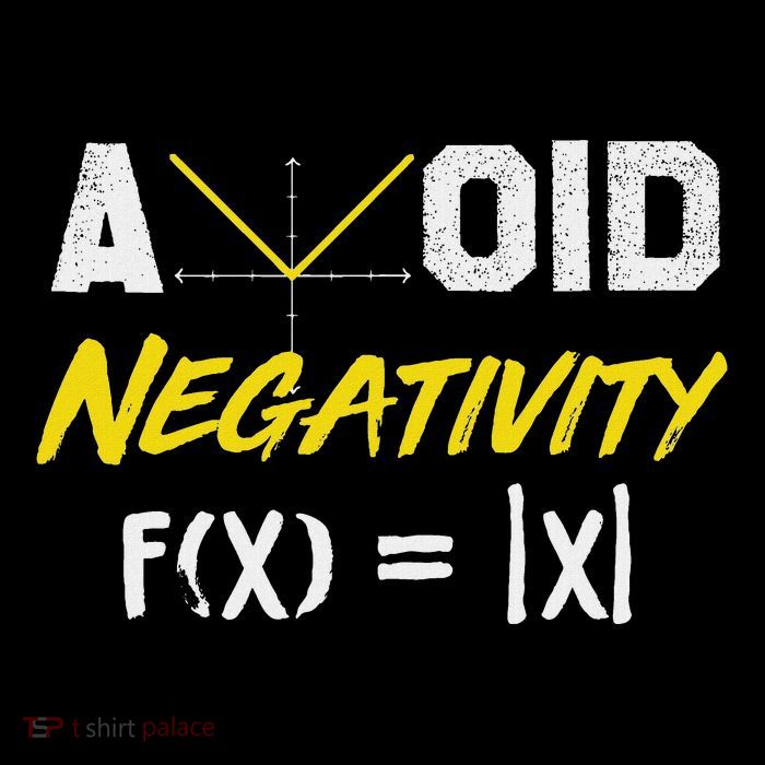 Avoid Negativity Funny Math Pun Equation 16 in Basic Backpack