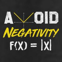 Avoid Negativity Funny Math Pun Equation Large Microfiber Waffle Golf Towel