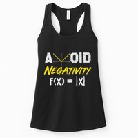 Avoid Negativity Funny Math Pun Equation Womens Tank Top