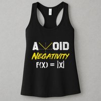 Avoid Negativity Funny Math Pun Equation Womens Tank Top