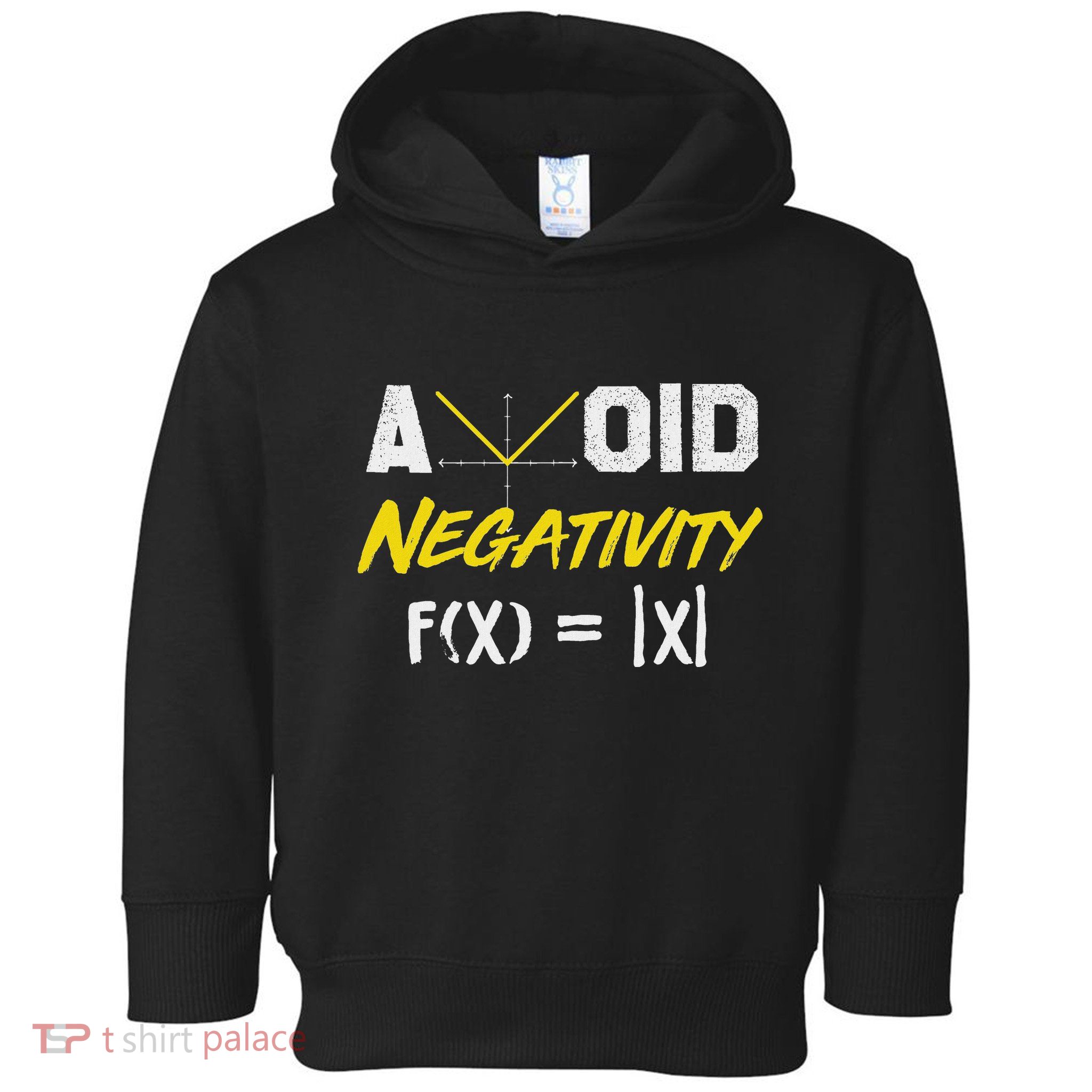 Avoid Negativity Funny Math Pun Equation Toddler Hoodie