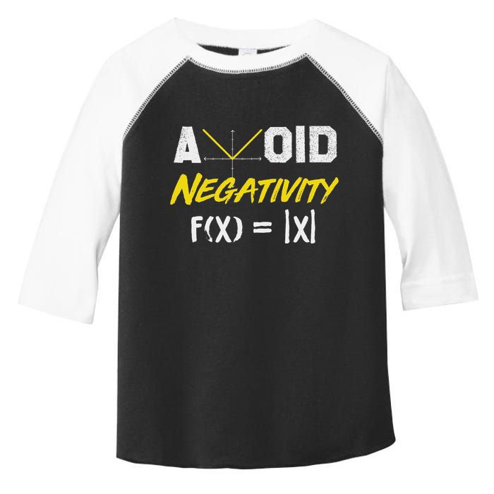 Avoid Negativity Funny Math Pun Equation Toddler Fine Jersey T-Shirt