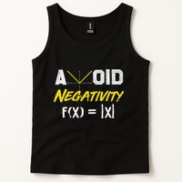 Avoid Negativity Funny Math Pun Equation Tank Top