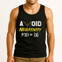 Avoid Negativity Funny Math Pun Equation Tank Top