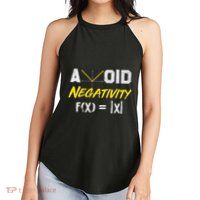Avoid Negativity Funny Math Pun Equation Women's Perfect Tri Rocker Tank