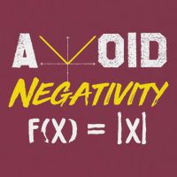 Avoid Negativity Funny Math Pun Equation 16oz Travel Tumbler