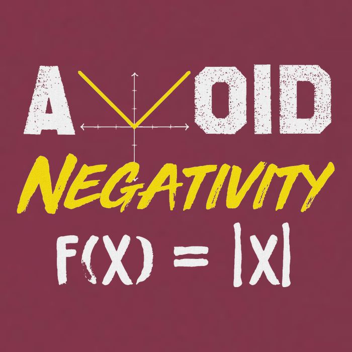 Avoid Negativity Funny Math Pun Equation 16oz Travel Tumbler
