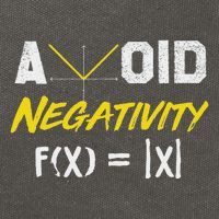 Avoid Negativity Funny Math Pun Equation Cotton Canvas Backpack