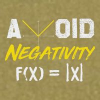 Avoid Negativity Funny Math Pun Equation Garment-Dyed Women's Muscle Tee