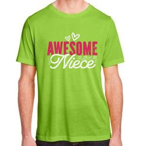 Awesome Niece Funny Auntie Aunt Graphic Gift Adult ChromaSoft Performance T-Shirt