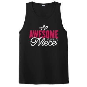 Awesome Niece Funny Auntie Aunt Graphic Gift PosiCharge Competitor Tank