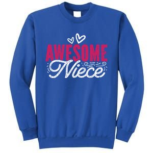 Awesome Niece Funny Auntie Aunt Graphic Gift Sweatshirt