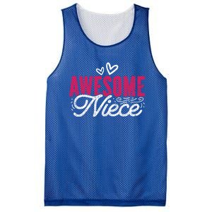 Awesome Niece Funny Auntie Aunt Graphic Gift Mesh Reversible Basketball Jersey Tank