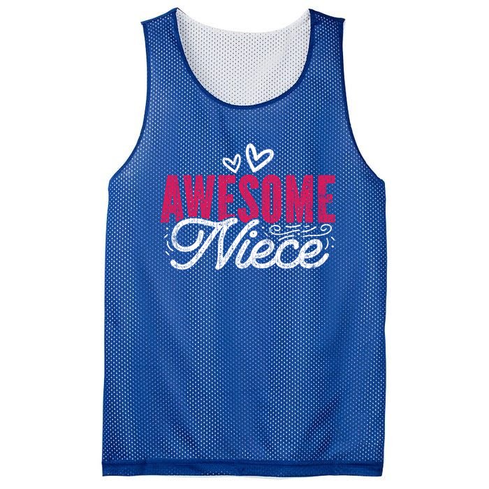 Awesome Niece Funny Auntie Aunt Graphic Gift Mesh Reversible Basketball Jersey Tank