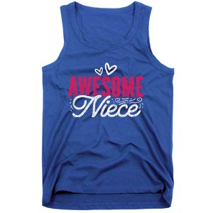 Awesome Niece Funny Auntie Aunt Graphic Gift Tank Top