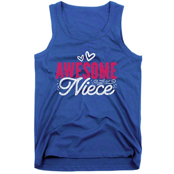 Awesome Niece Funny Auntie Aunt Graphic Gift Tank Top